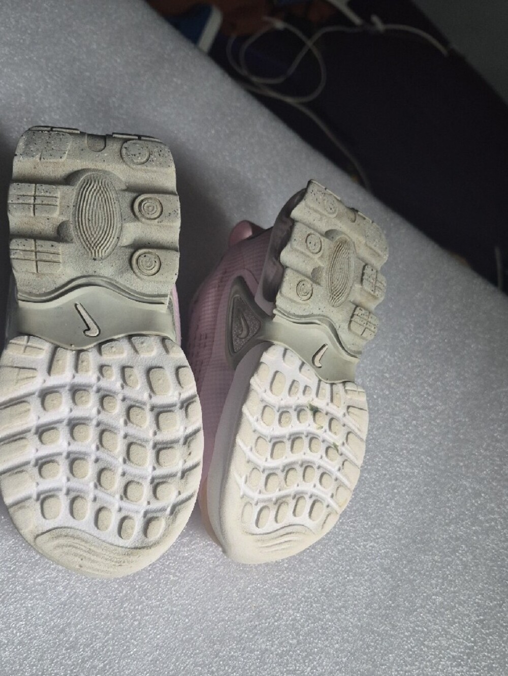 Nike Girls' Pink Slip-On Air Max Knit Sneakers - Picture 9 of 11